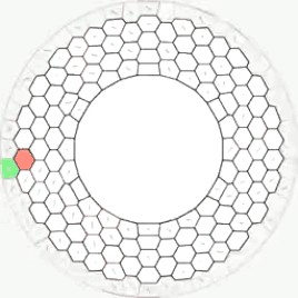 図5. （a）細胞間に掛かる収縮力を用いて細胞シートが一方向に回転する様子